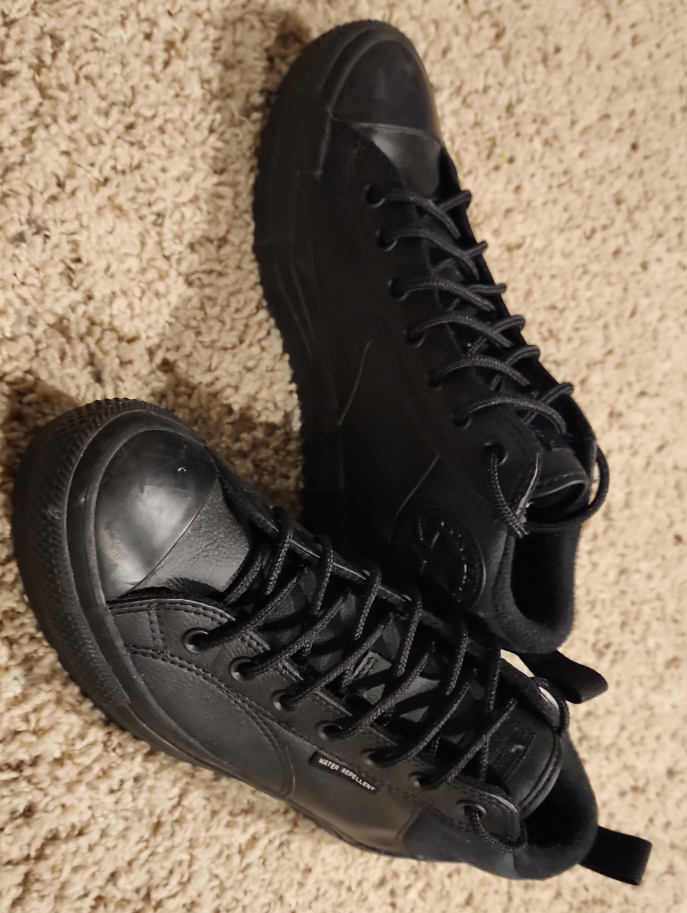 Men's Black High-Top Casual Sneakers